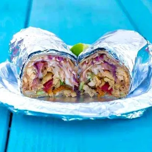 12 inch Tortilla burrito filled with your favorite protein