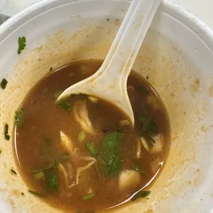 Consomé con caguamanta