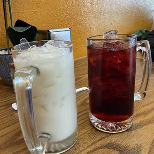 Horchata and Jamaica
