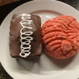 Mexican Chocolate Cake and Concha