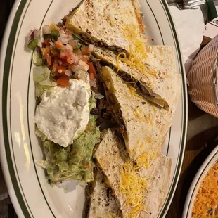 Beef fajita quesadilla