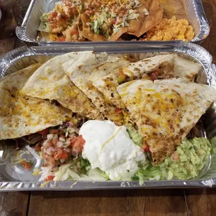 Fajita quesadilla. Steak.
