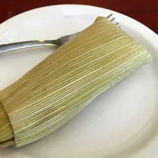 a plate of food with a fork