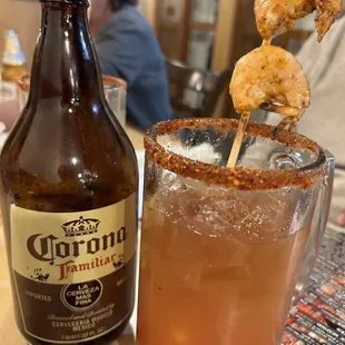 Michelada with their own spin on it!