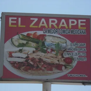 El Zarape sign