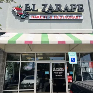 Front of the restaurant