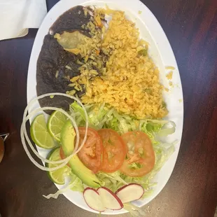 Rice/beans came with fajitas