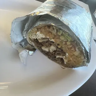 Half of my burrito