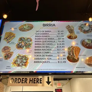 Menu Board