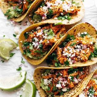 Taco tinga. $4.00 each.