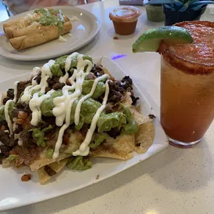 El zarape nachos.