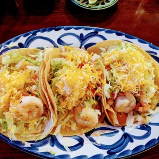 Grilled shrimp tacos.