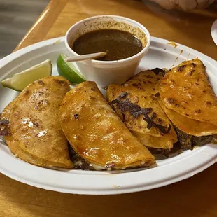 Quesabirria Taco meal(includes your choice of any drink) they are SO good.