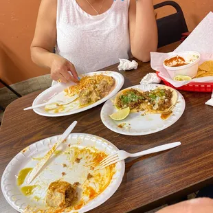 a woman eating