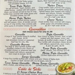 soups and chowder, menu