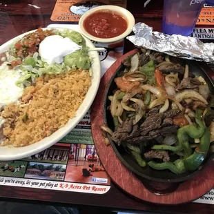 Beef fajitas