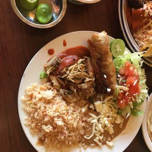 Chimichanga, Gordita and Quesadilla Combo.