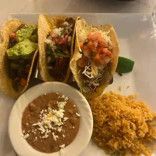 3 taco combination plate