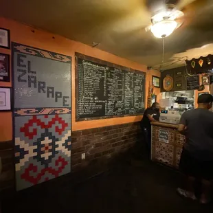 a man at the counter