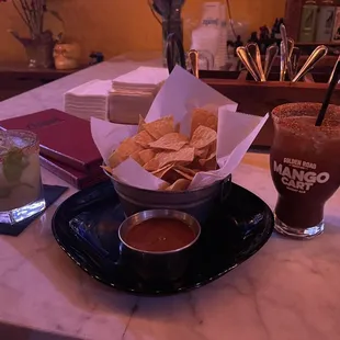 El Zarape Mezcal Margarita, Micheleda, w/Chips &amp; Salsa