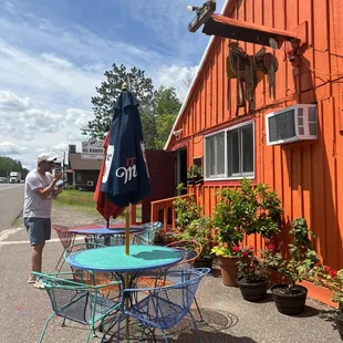 a man standing outside