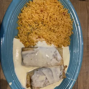 Shredded beef Chimmichongas without beans