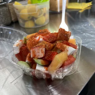 Pico de Gallo with lime, chamoy, and tajin