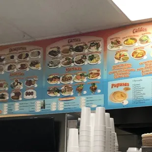 Menu board