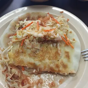 Pupusas made from rice flour