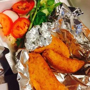 chicken wings and fried chicken, food