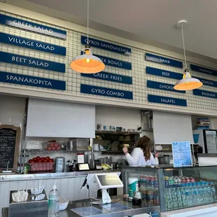 a woman ordering food