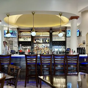 A beautiful bar area.