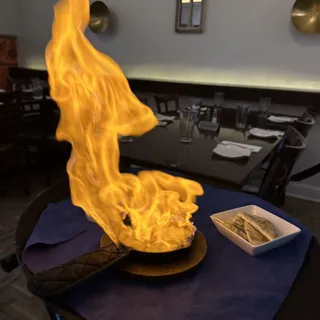 Saganaki (Flamed Cheese)