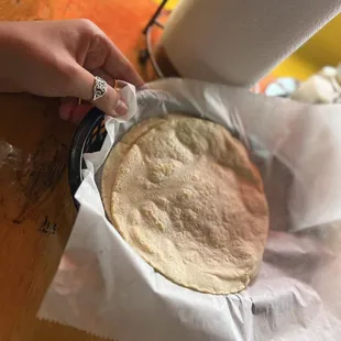 Homemade tortillas