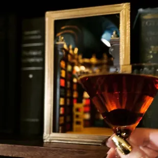 Cocktail party at our library dining room! Salute!