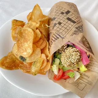 Egyptian Falafel With Tahini Sauce