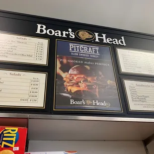 menus and prices