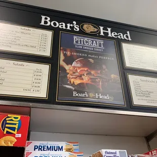 menus and prices