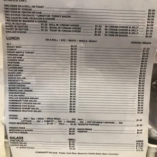 the price of the deli