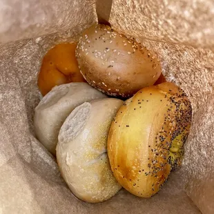 Beautiful half dozen bagels!