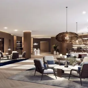 the interior of the hotel