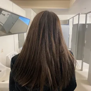 This is the before.  Natural beautiful hair.