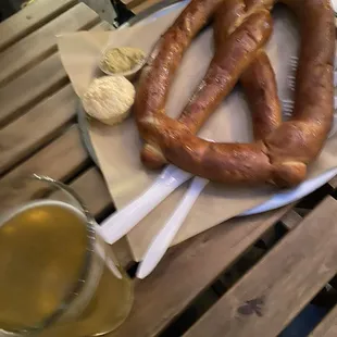 Giant pretzel