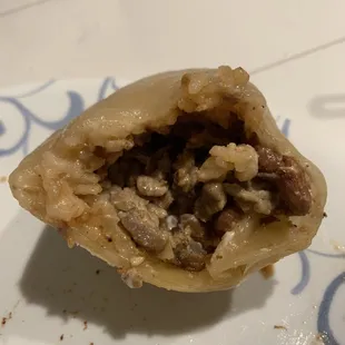 The final bites of an Asada Super Burrito. Very nice.