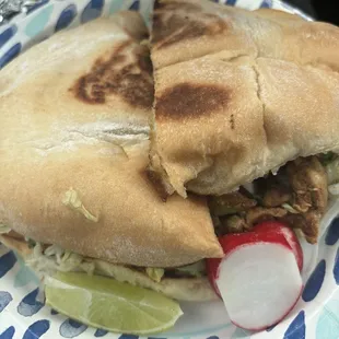 Regular pollo torta( no sour cream nor avocado)