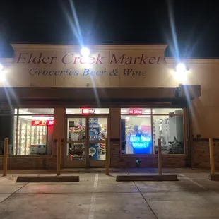 the front of the store