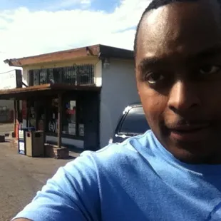 outside