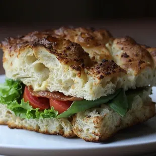 BLT on focaccia for. lunch