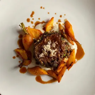Short ribs are one of the options on the December, 2021 menu.