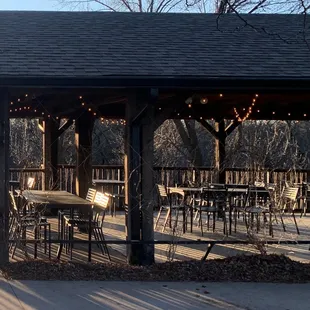 The patio in the evenings... lovely